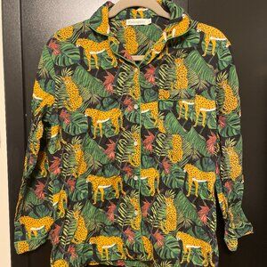 Mahogany Jungle Theme Pajama (PJ) Set (Long Sleeves and Pants) in Size US Small